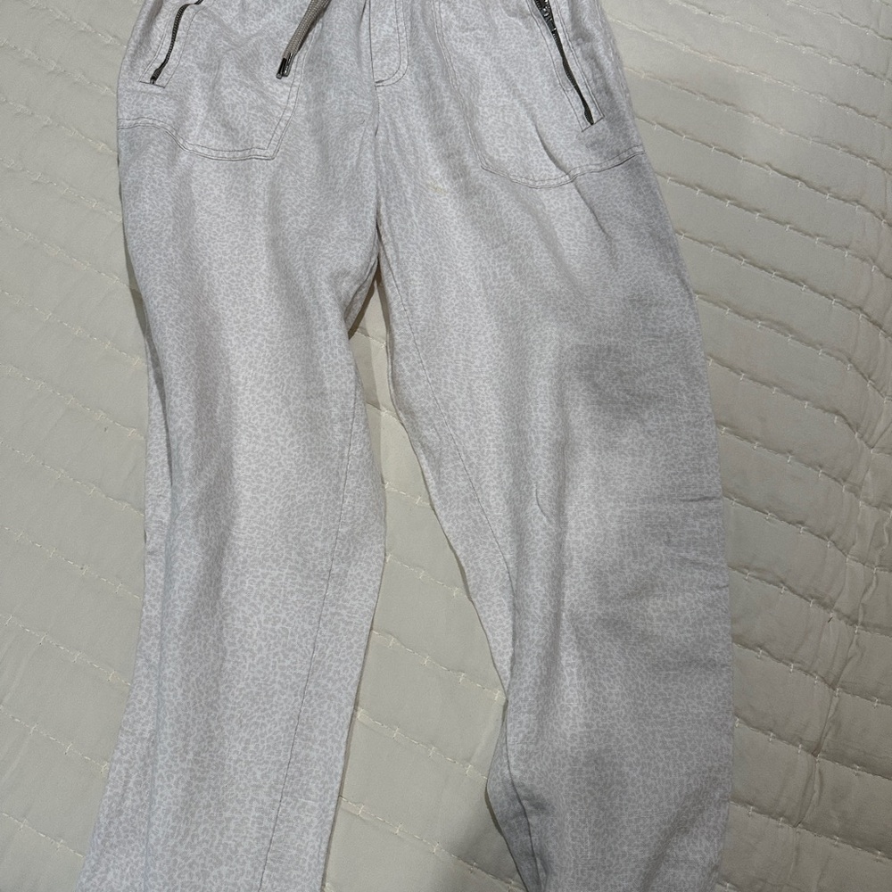Athleta Cabo linen joggers size 8T